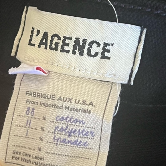 L'agence Black Denim Kailani Mermaid Jean Skirt Size 29 - Picture 9 of 12